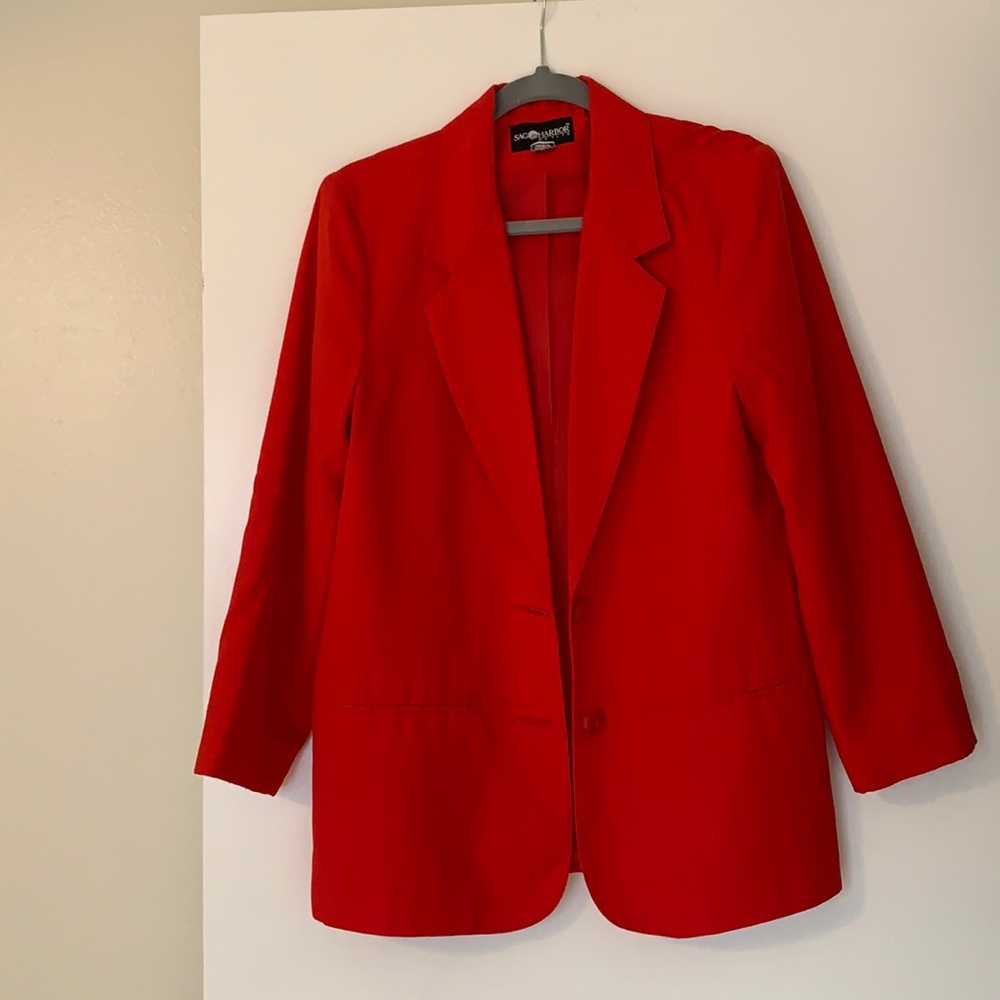 Red Blazer , petite, size 8
